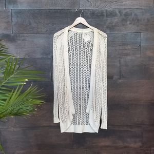 Kimchi Blue Long Cream Knit Cardigan